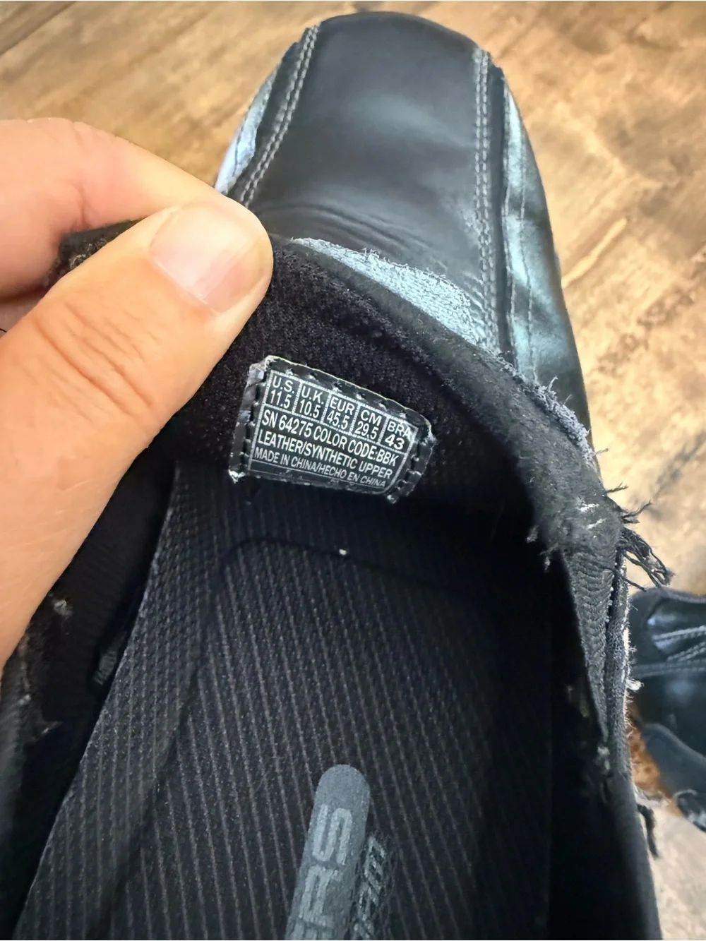 Men's Black Slip-On Athletic Casual Shoes